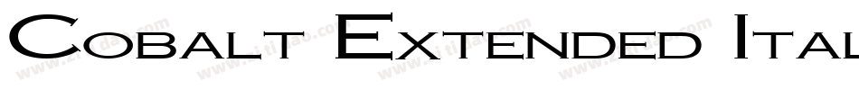 Cobalt Extended Italic字体转换